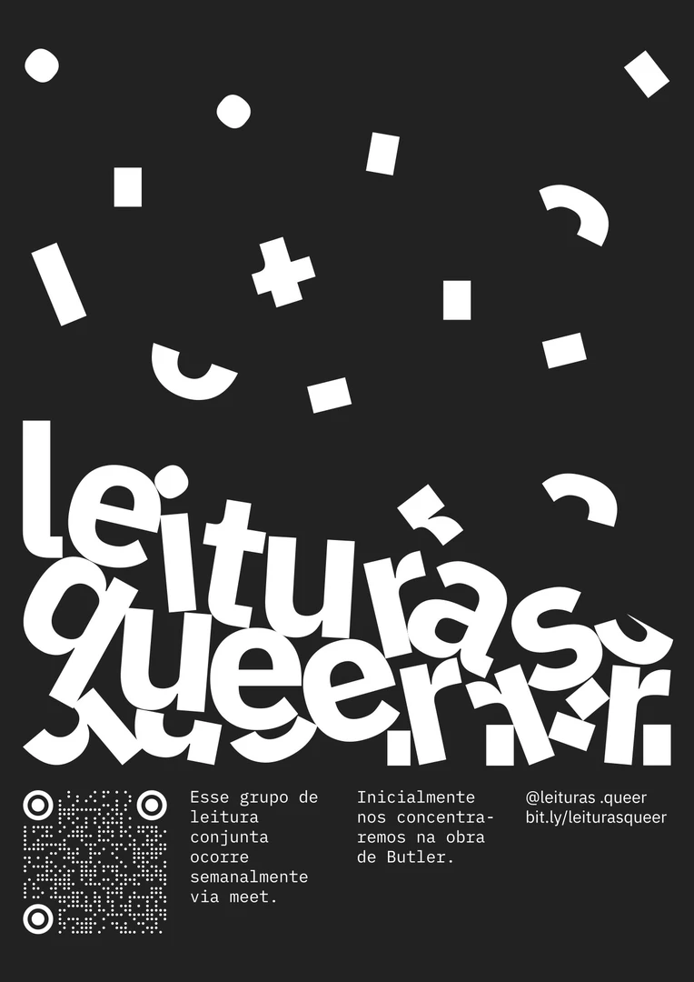 Cartaz do Grupo de Leituras Queer